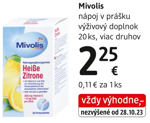 Mivolis nápoj v prášku