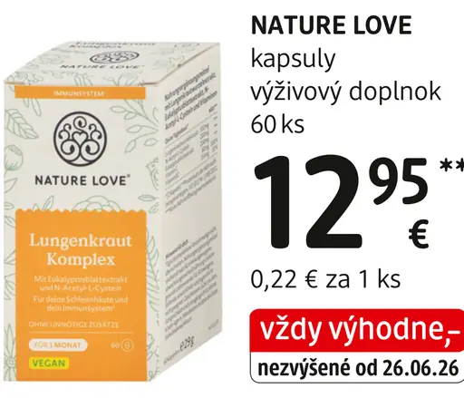 Nature Love Lungenkraut Komplex kapsuly