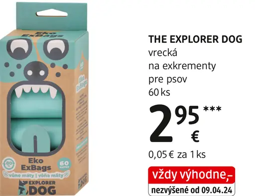 The Explorer Dog vrecká na exkrementy pre psov