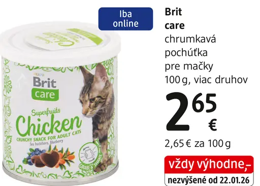 Brit Care chrumkavá pochúťka pre mačky