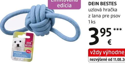 Dein Bestes uzlová hračka z lana pre psov