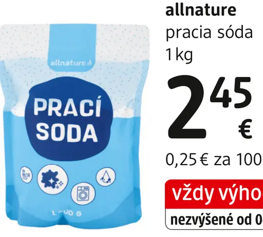 Allnature pracia sóda