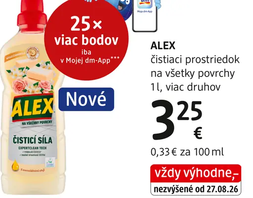 ALEX čistiaci prostriedok na všetky povrchy