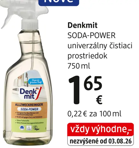 Denkmit Soda-Power univerzálny čistiaci prostriedok
