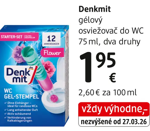 Denkmit gélový osviežovač do WC