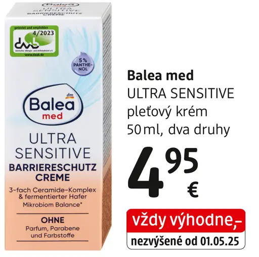 Balea med Ultra Sensitive pleťový krém