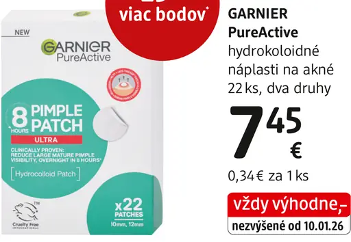 Garnier PureActive hydrokoloidné náplasti na akné