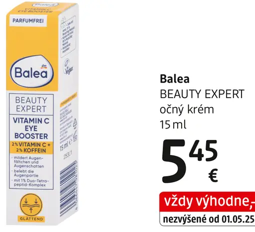 Balea Beauty Expert Vitamin C očný krém