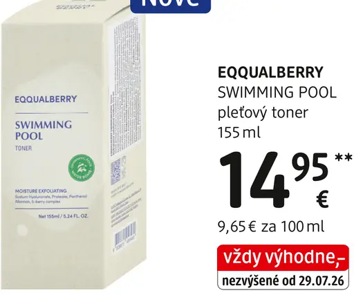 Equalberry Swimming Pool pleťový toner