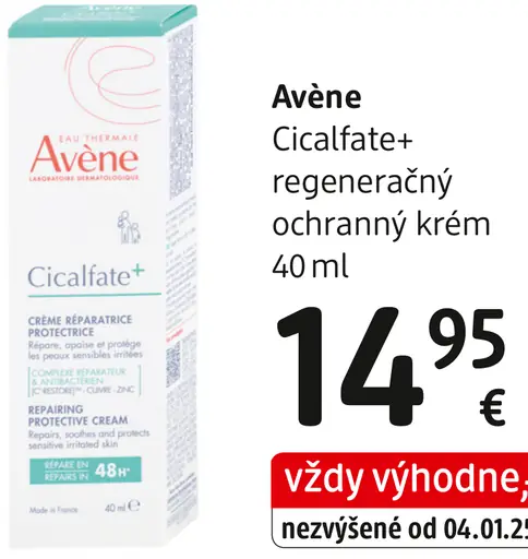 Avène Cicalfate+ regeneračný ochranný krém