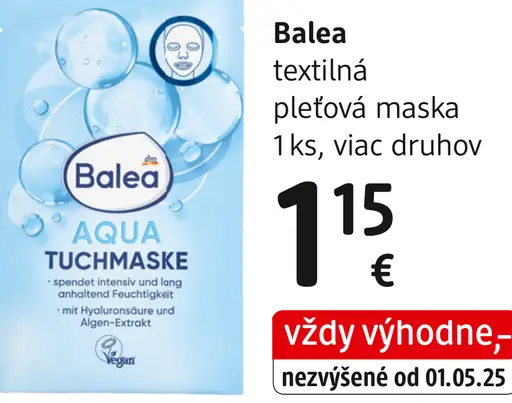 Balea pleťová maska