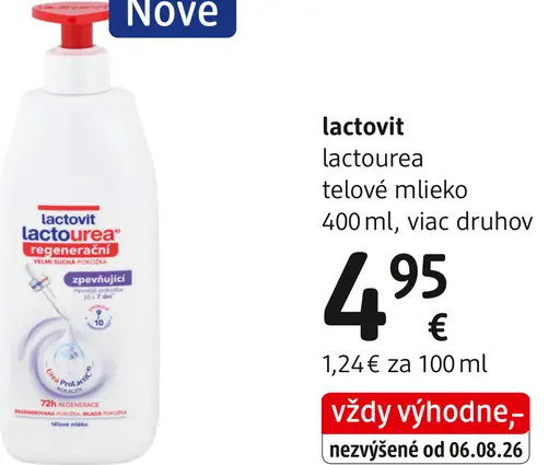 Lactovit Vyživujúce telové mlieko