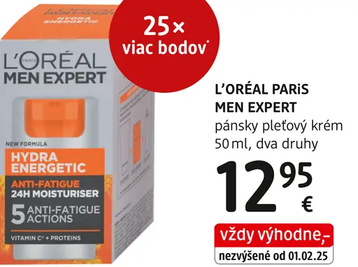 L'Oréal Paris Men Expert pánsky hydratačný pleťový krém
