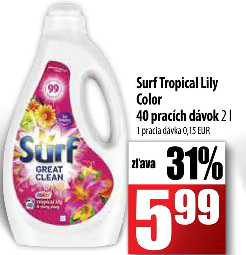 Surf Tropical Lily Color