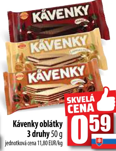 Kávienky oblátky