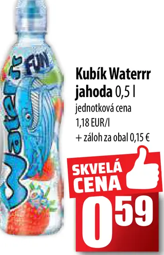 Kubík Waterrr jahoda