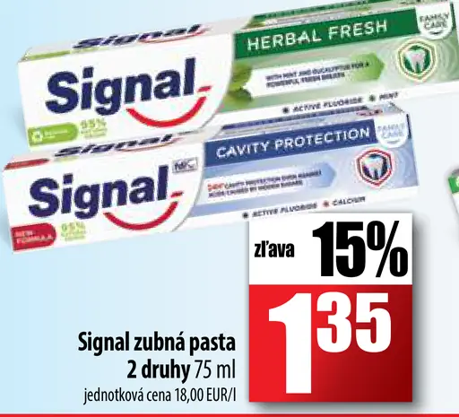 Signal zubná pasta