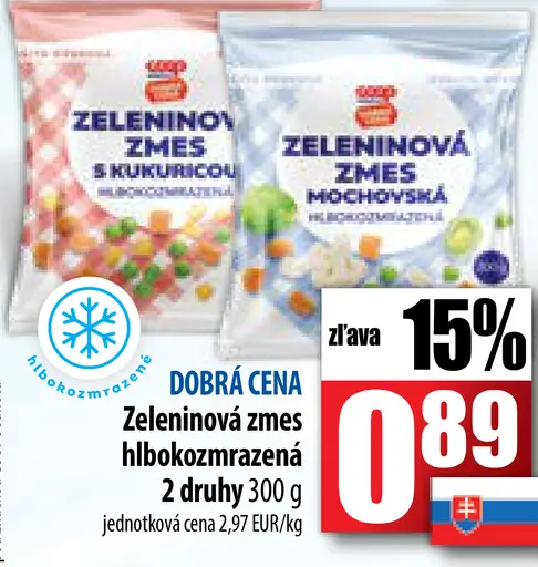 Zeleninová zmes s kukuricou