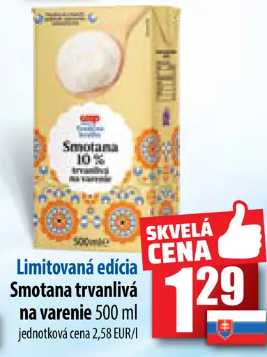 Smotana trvanlivá