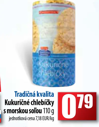 Kukuríčne chlebíčky s morskou soľou