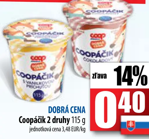 Coopáčik 2 druhy