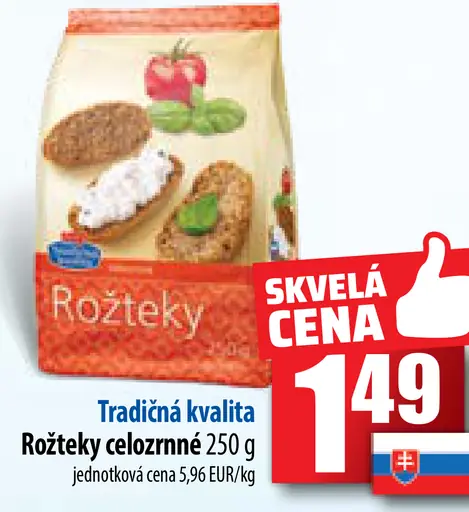 Rožteky celozrnné