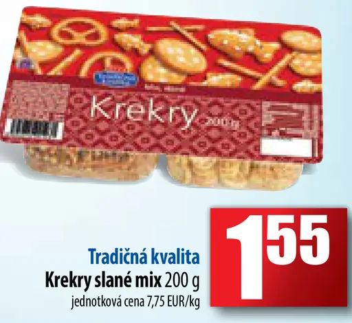 Krekry slané mix