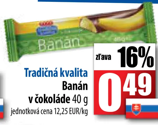 Banán v čokoláde