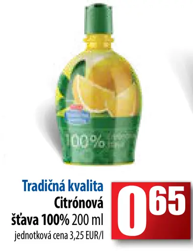 Citrónová šťava