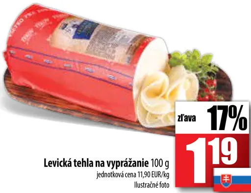 Levická tehla na vyprážanie