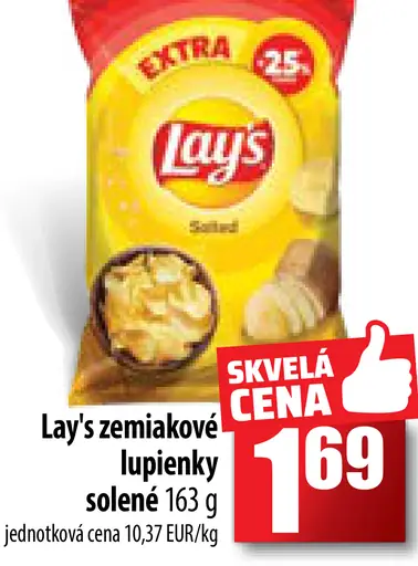 Lay's zemiakové lupienky solené