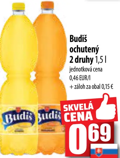 Budiš ochutený 2 druhy