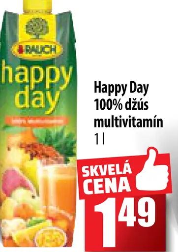 Happy Day 100% džús multivitamín