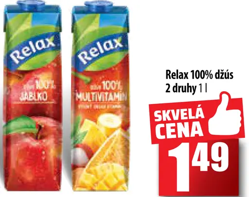 Relax 100% džús - Jablko