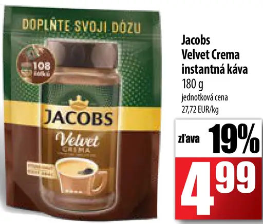 Velvet Crema instantná káva