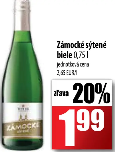 Zámocké sýtené biele