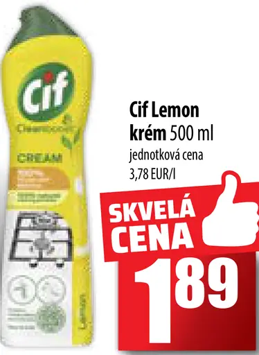 Cif Lemon krém