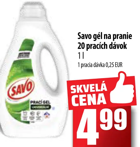 Savo gél na pranie