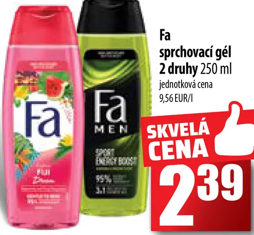 sprchovací gél Fa