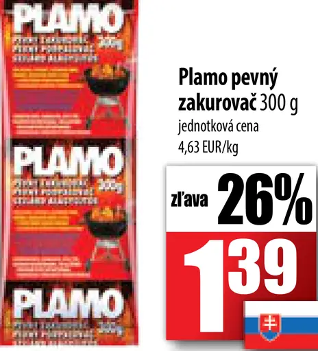 Plamo pevný zakurovač