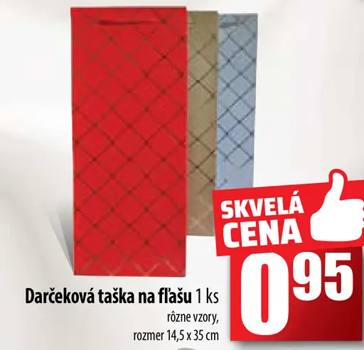 Darčeková taška na fľašu