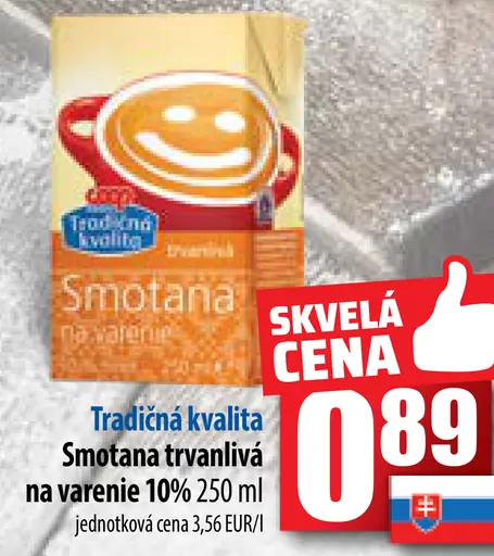 Smotana trvalivá na varenie