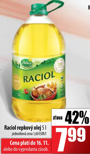 Raciol repkový olej