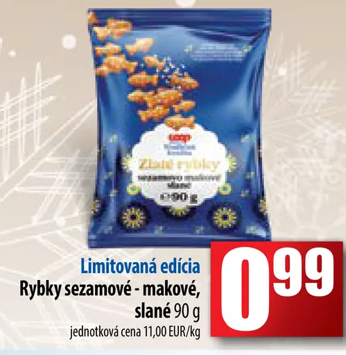 Ryby sezamové - makové, slané