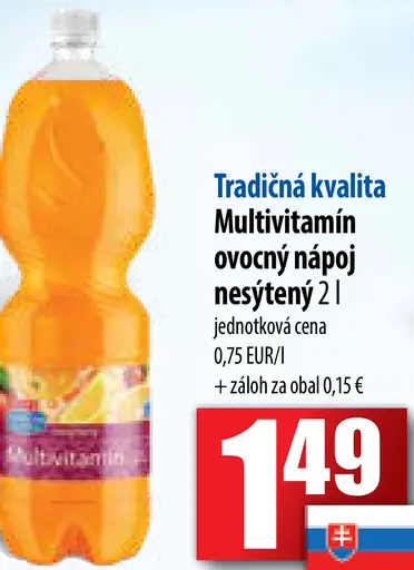 Multivitamín ovocný nápoj