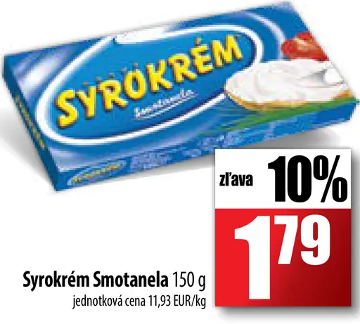 Syrokrém smotanela