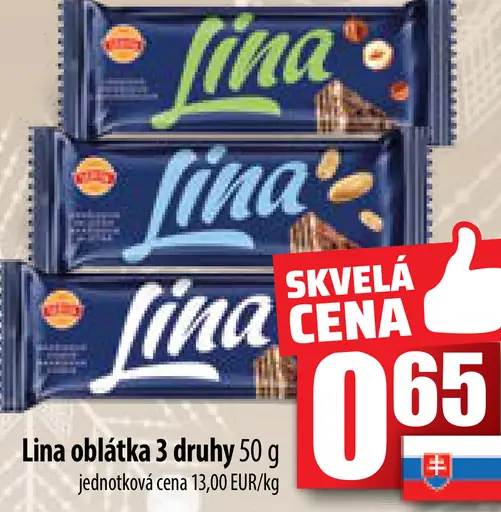 Lina oblátka 3 druhy