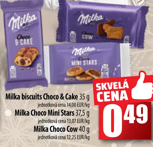 Milka JEDNOTKOVÉ MINI STARS