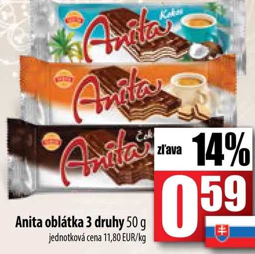 Anita oblátka 3 druhy