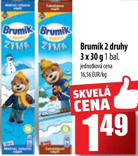 Brumík 2 druhy